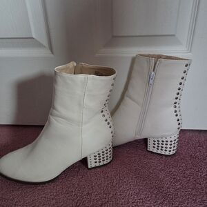 Fashion Nova Studded Heeled Booties